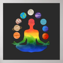 宇宙チャクラ瞑想 | スピリチュアルエネルギーヨガ ポスター