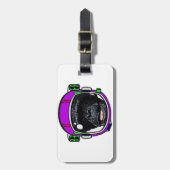 宇宙チンプ ラゲッジタグ (正面縦)