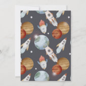 宇宙ツーザムーンセカンドバースデー招待状 招待状 (裏面)