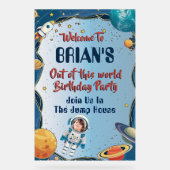 宇宙テーマのアクリル看板 アクリルサイン (正面)