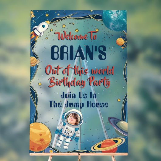 宇宙テーマのアクリル看板 アクリルサイン (ニュートラル)