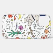 宇宙テーマインドールスタイルイラストレーション Case-Mate iPhoneケース (裏面 (横))