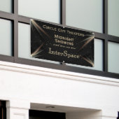 宇宙テーマカスタム文字デザイン 横断幕 (ビルの外側)