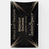 宇宙テーマカスタム文字デザイン 横断幕 (縦)