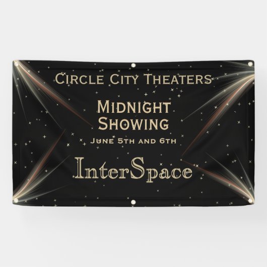 宇宙テーマカスタム文字デザイン 横断幕 (横)