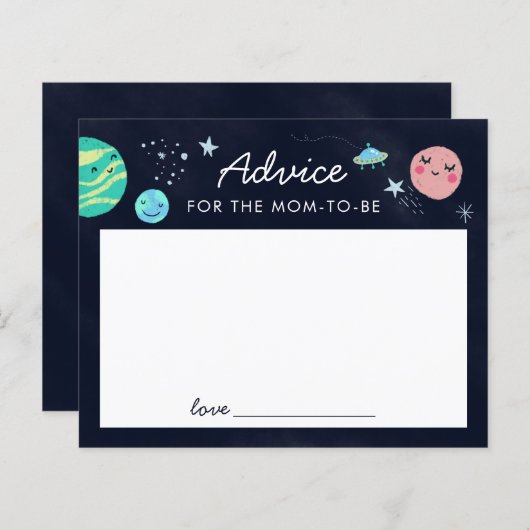 宇宙テーマシャワーアドバイス (正面/裏面)