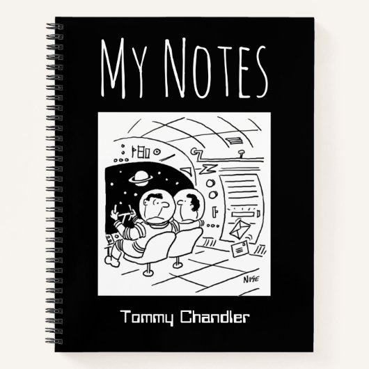 宇宙テーマノートブック(所有者名) ノートブック (正面)