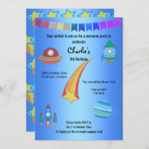 宇宙テーマブルースター誕生日