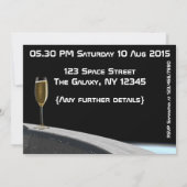 宇宙テーマ企業の/大人パーティーのカスタマイズ 招待状 (裏面)