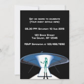 宇宙テーマ企業の/大人パーティーのカスタマイズ 招待状 (正面)