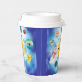 宇宙テーマ宇宙ロケット第1誕生日 紙コップ (右)