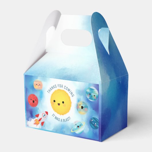 宇宙テーマ宇宙ロケット1stバースデーファゴ フェイバーボックス (正面サイド)