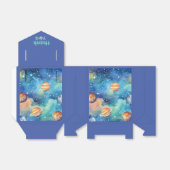 宇宙テーマ銀河系惑星水の色ありがとう フェイバーボックス (折り畳みなし)