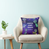 宇宙ディノ恐竜惑星星ベビー誕生統計 クッション (椅子)