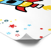 宇宙デコール、ロケットプリント8x10 ポスター (角)