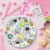 宇宙デザインカスタム紙プレート9" ペーパープレート (パーティー)