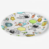 宇宙デザインカスタム紙プレート9" ペーパープレート (アングル)