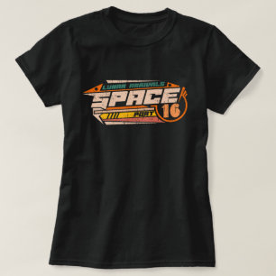 宇宙デザイン月宇宙ポートの紋章の未来的 Tシャツ