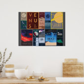 宇宙トラベルポスターコレクション ポスター (キッチン)