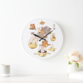 宇宙トリップアクリルウォールクロック ラージ壁時計 (ホーム)