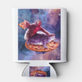 宇宙トリップ（幻覚体験）のようなスロッスタートルスパスピザ 缶クーラー (裏面)