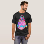 宇宙トリップ(幻覚体験)のような士 Tシャツ (正面フル)