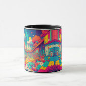 宇宙トリップ（幻覚体験）のような実 マグカップ (中央)