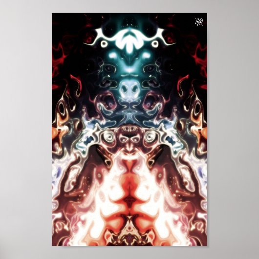 宇宙トーテム – パターンpareidolia ポスター (正面)