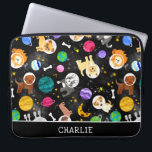 宇宙ドッグズウォーター色の宇宙飛行士パピーズ ラップトップスリーブ<br><div class="desc">宇宙犬の水彩宇宙飛行士の子犬の子供のラップトップパーソナライズされたケース。</div>