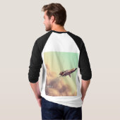 宇宙ドリフト：重力インスパイア宇宙船TシャツD Tシャツ (裏面フル)