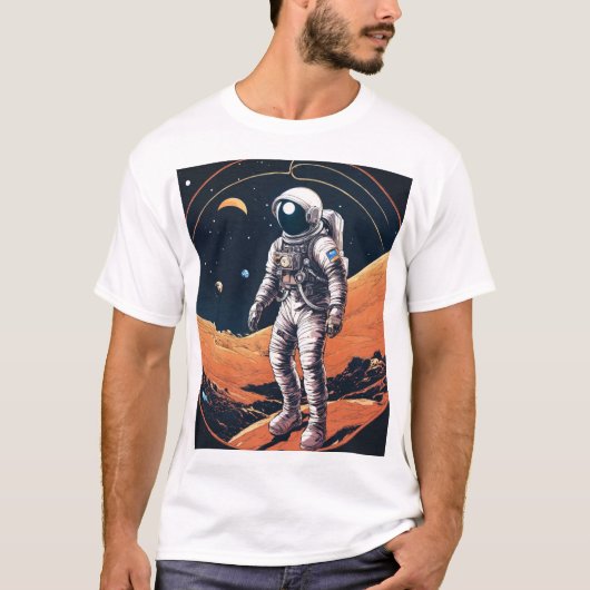 宇宙ドリフト： Spacewalk Tシャツ (正面)