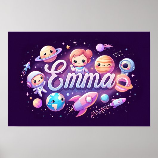 宇宙ドリームズエマウォールアート ポスター (正面)