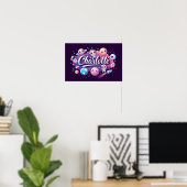 宇宙ドリームズシャーロッテウォールアート ポスター (ホームオフィス)