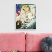 宇宙ドージキャンバ絵を描ス版 キャンバスプリント (インサイチュ (リビング))