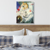 宇宙ドージキャンバ絵を描ス版 キャンバスプリント (インサイチュ (寝室))