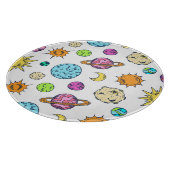 宇宙ドードルズコズミックバックグラウンド カッティングボード (角)