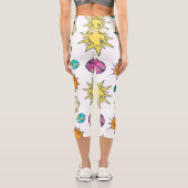 宇宙ドードルズコズミックバックグラウンド カプリレギンス (裏面)