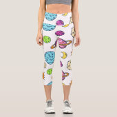 宇宙ドードルズコズミックバックグラウンド カプリレギンス (正面)