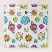 宇宙ドードルズコズミックバックグラウンド ジグソーパズル (横)