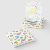 宇宙ドードルズコズミックバックグラウンド ストーンコースター (横)