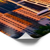 宇宙ニードルはシアトルの夕暮れ時の塔 ポスター (コーナー)