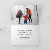 宇宙ニードルクリスマスツリーシアトルスカイライン シーズンカード (内部)