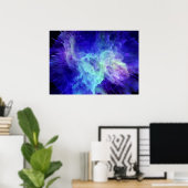 宇宙ネオン爆発#1 ポスター (ホームオフィス)