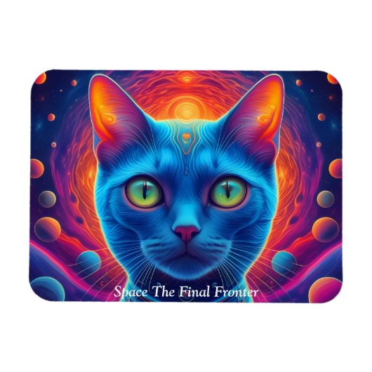 宇宙ネコ宇宙線 マグネット (横)