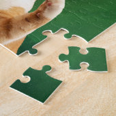 宇宙ネビュラ緑銀河ねこピザ ジグソーパズル (側面)