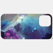 宇宙ネブライエローブルーピンクアルコールインクアート Case-Mate iPhoneケース (裏面 (横))