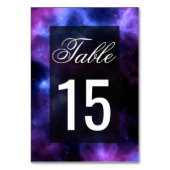 宇宙ネブラパープル銀河系結婚ズ テーブルナンバー (裏面)