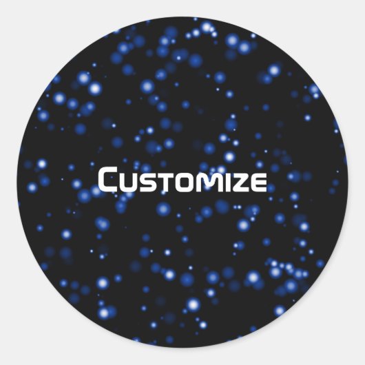 宇宙ハイキング – テンプレート ラウンドシール (正面)