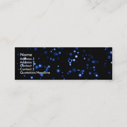 宇宙ハイク スキニー名刺 (正面)