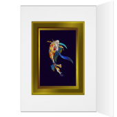 宇宙ハッピーバースデーの挨拶状のコイ (内側 (左))